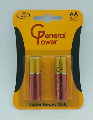 باتری قلمی دوتایی general power بسته 2 عددی